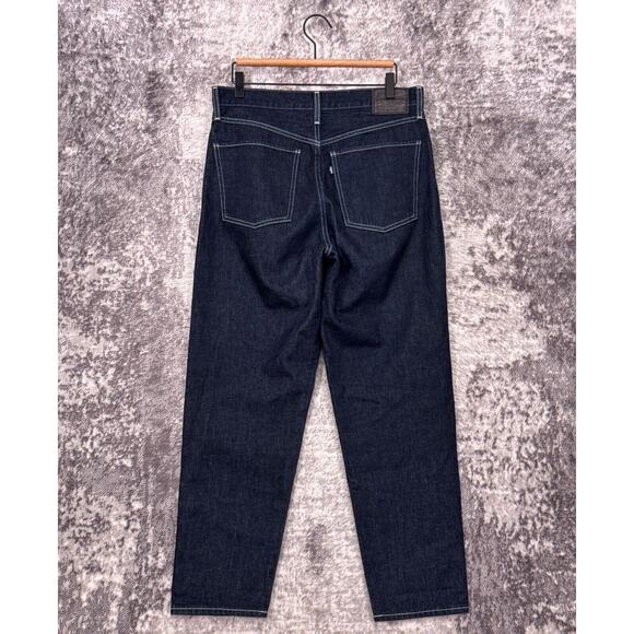 Levis Made & Crafted Jeans 30 Womens Column Pleated Dark Wash Denim - Picture 2 of 8